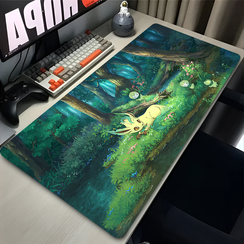 Gaming Accessories For Gaming Laptop - Mouse Pad Gamer P-pokemon Leafeon Large