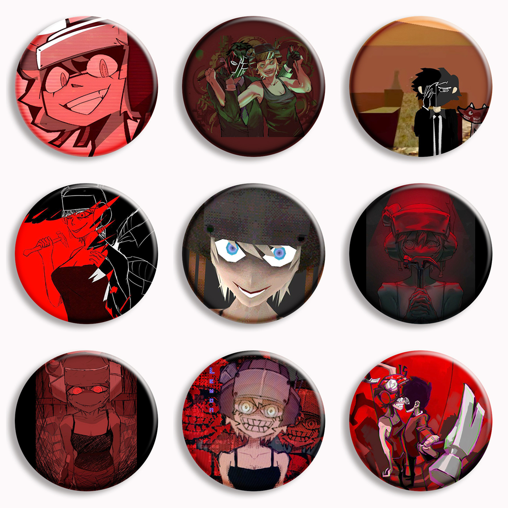 Gaming Accessories Room - Psychopomp GOLD Anime Button Pin Game