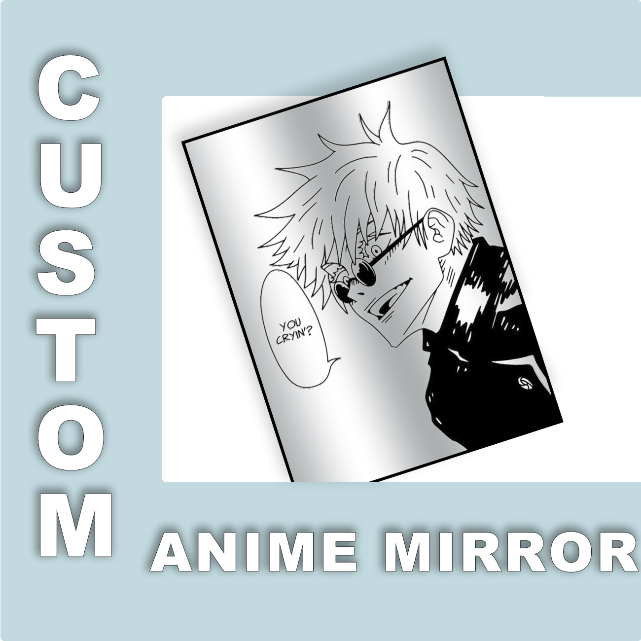 Custom Design Anime Mirror Vin - Gaming Accessories Room recension och pris