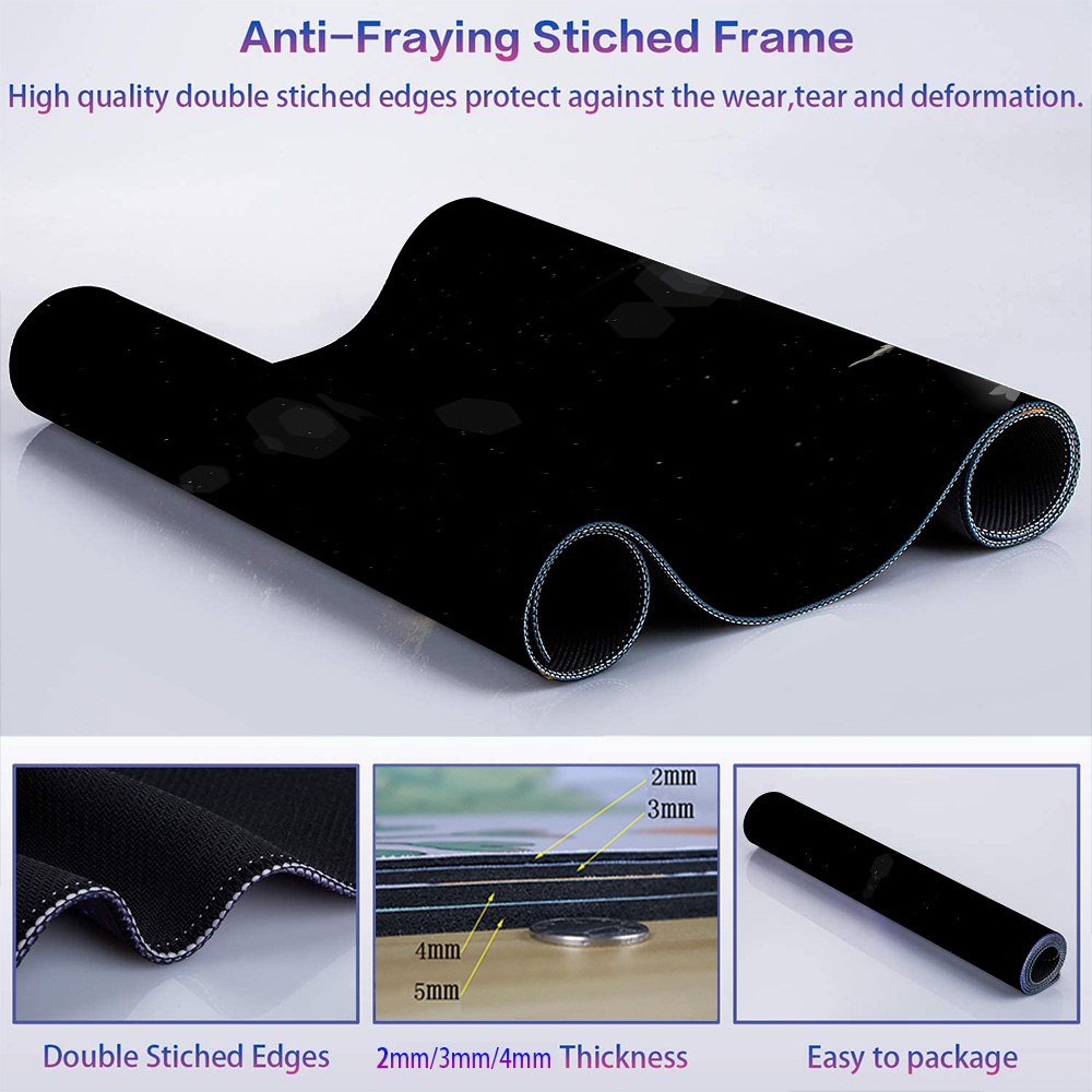 Black Mausepad Art Table Mouse - Gaming Accessories For Your Desk recension och pris
