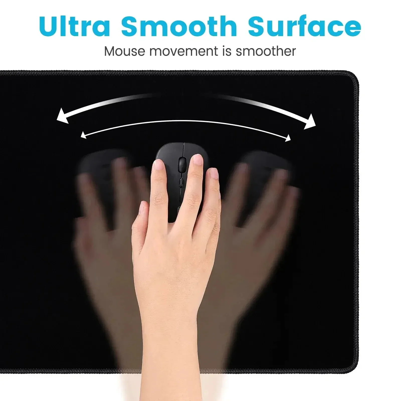 Black Mausepad Art Table Mouse - Gaming Accessories For Your Desk recension och pris