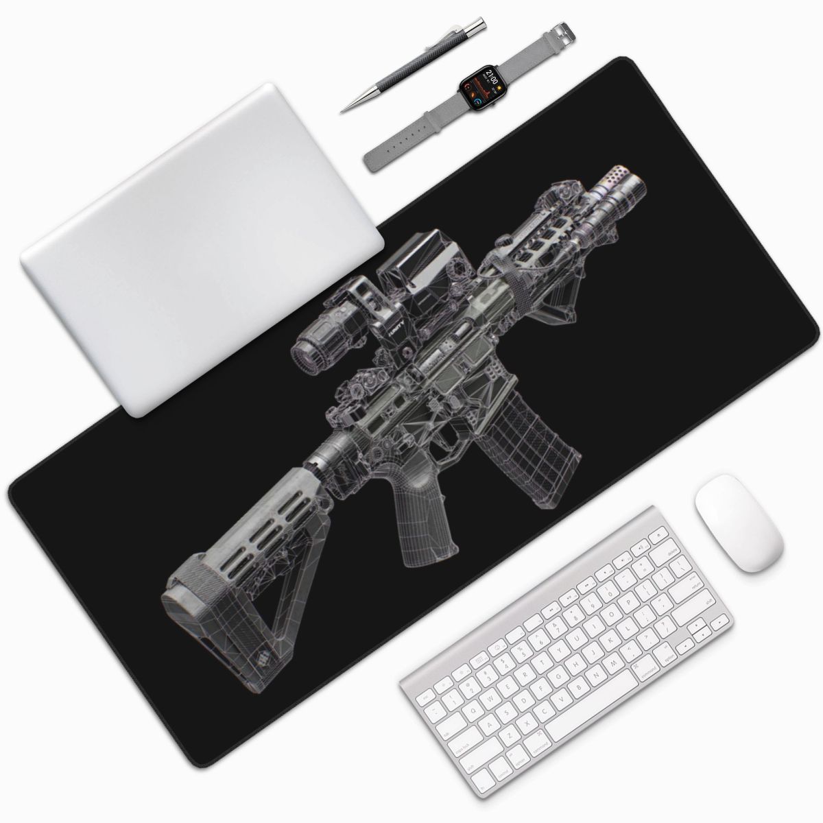 Large Mouse Pad Gun Mechanical - Gaming Accessories Drawing recension och pris
