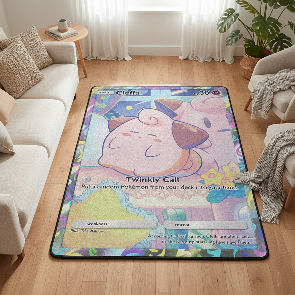Pokemon Cleffa Anime Rug Kawai - Gaming Accessories Room recension och pris