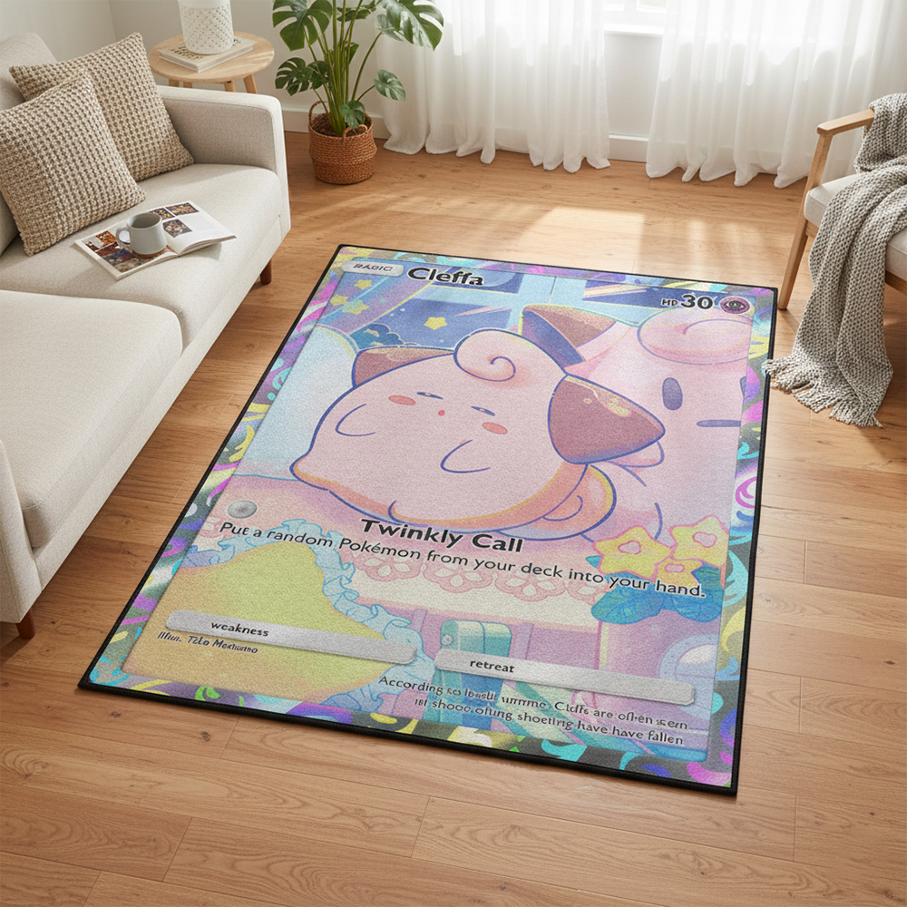 Pokemon Cleffa Anime Rug Kawai - Gaming Accessories Room recension och pris