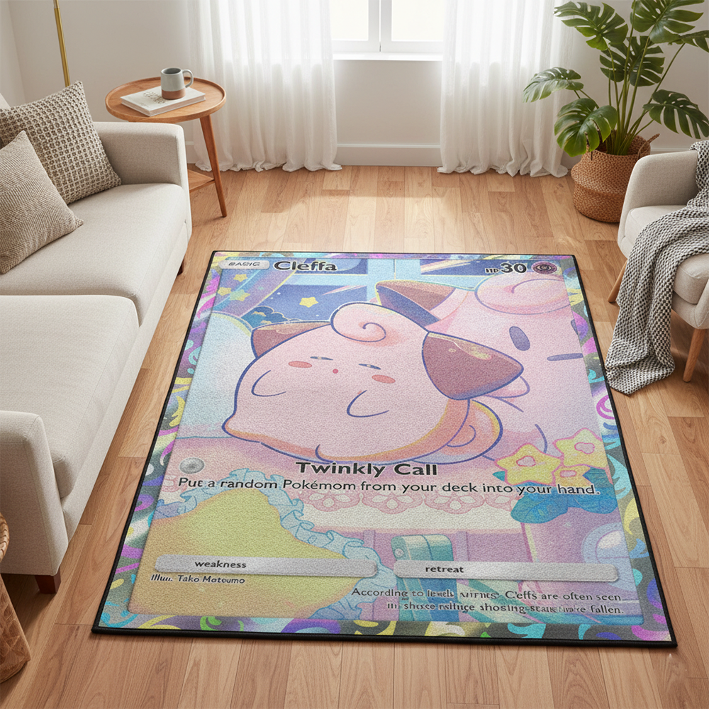 Pokemon Cleffa Anime Rug Kawai - Gaming Accessories Room recension och pris
