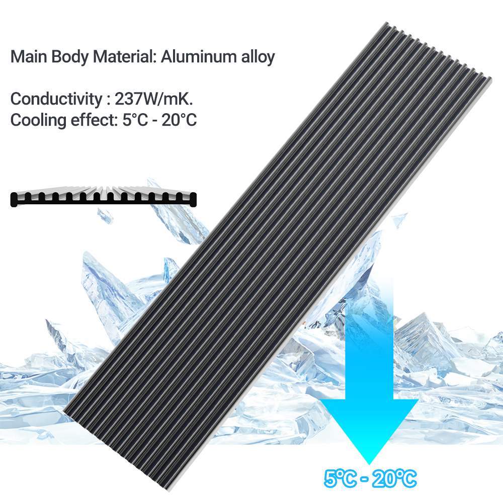 JEYI M.2 SSD Heatsink, Aluminu - M2 Heatsink Cooler recension och pris