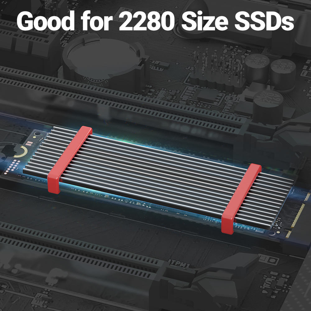 JEYI M.2 SSD Heatsink, Aluminu - M2 Heatsink Cooler recension och pris