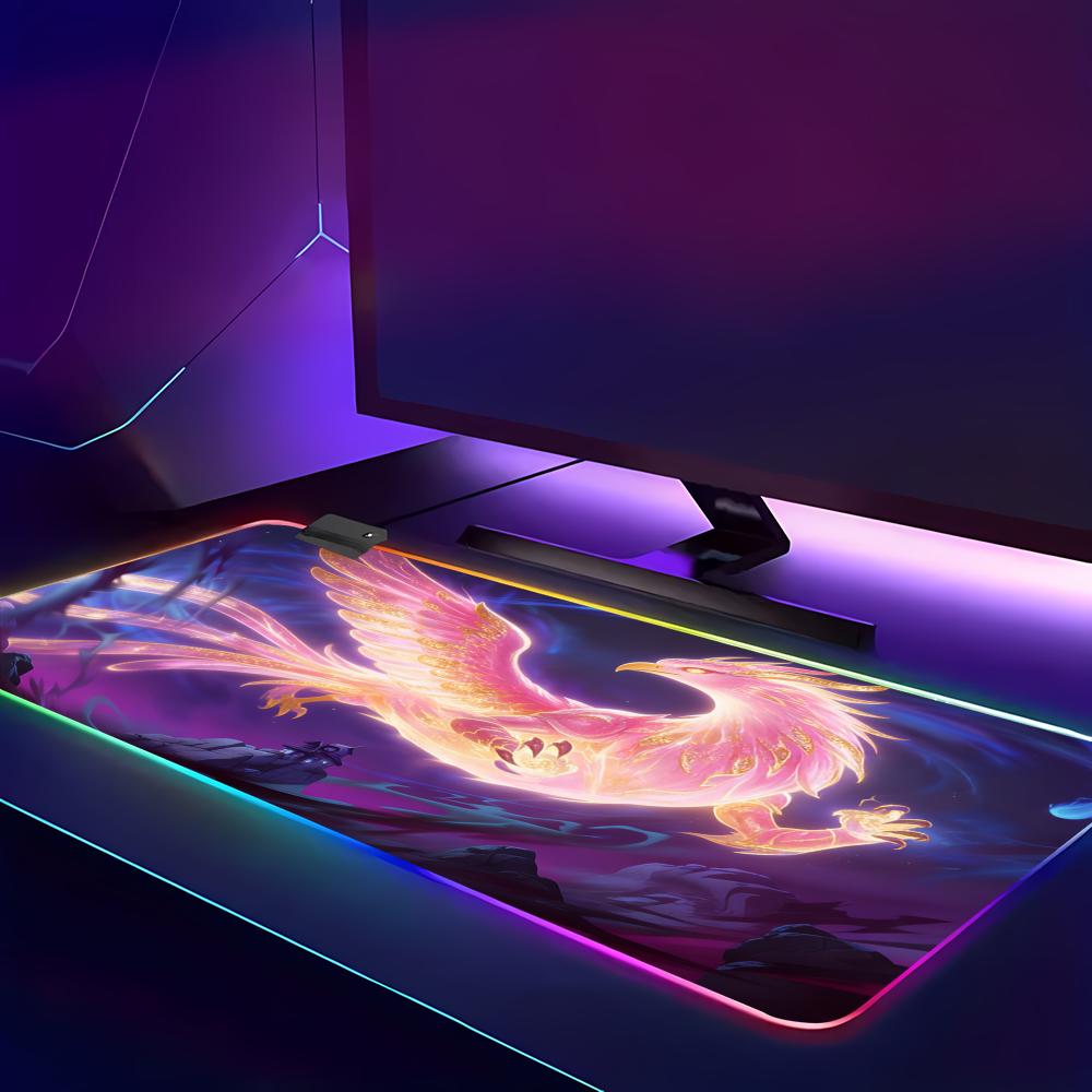 RGB LED Blue Dragon Mouse Pad  - Gaming Accessories Pc Setup recension och pris