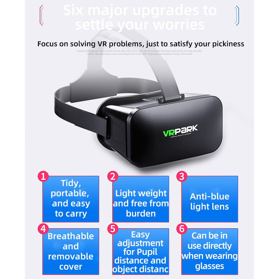 Virtual Reality Helmet VR Glas - Gaming Accessories For 8 Year Old recension och pris