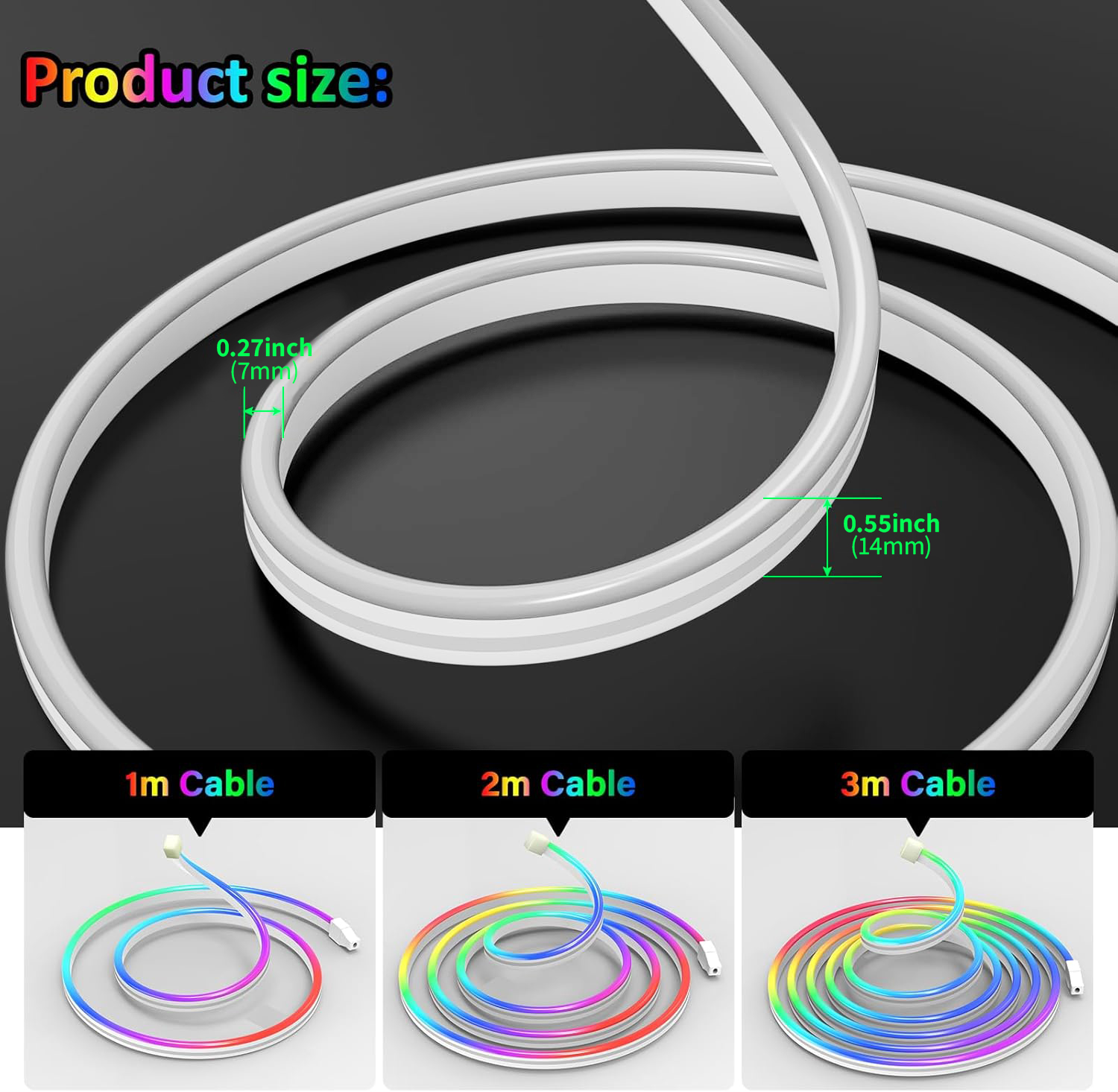 Smart RGB Neon Rope Light 5V U - Gaming Accessories Led recension och pris