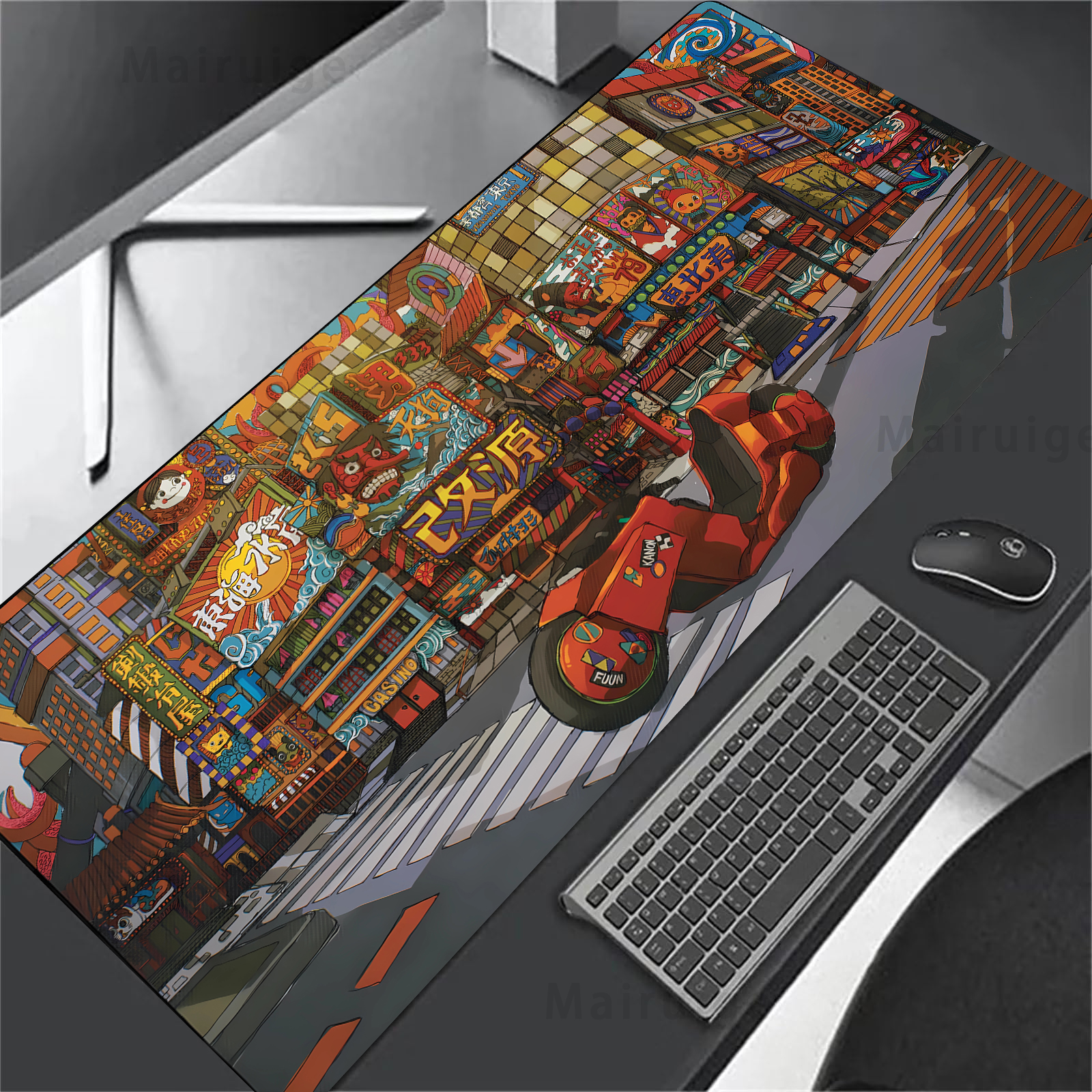 Large Mouse Pad Japanese Stree - Gaming Accessories Pc Setup recension och pris