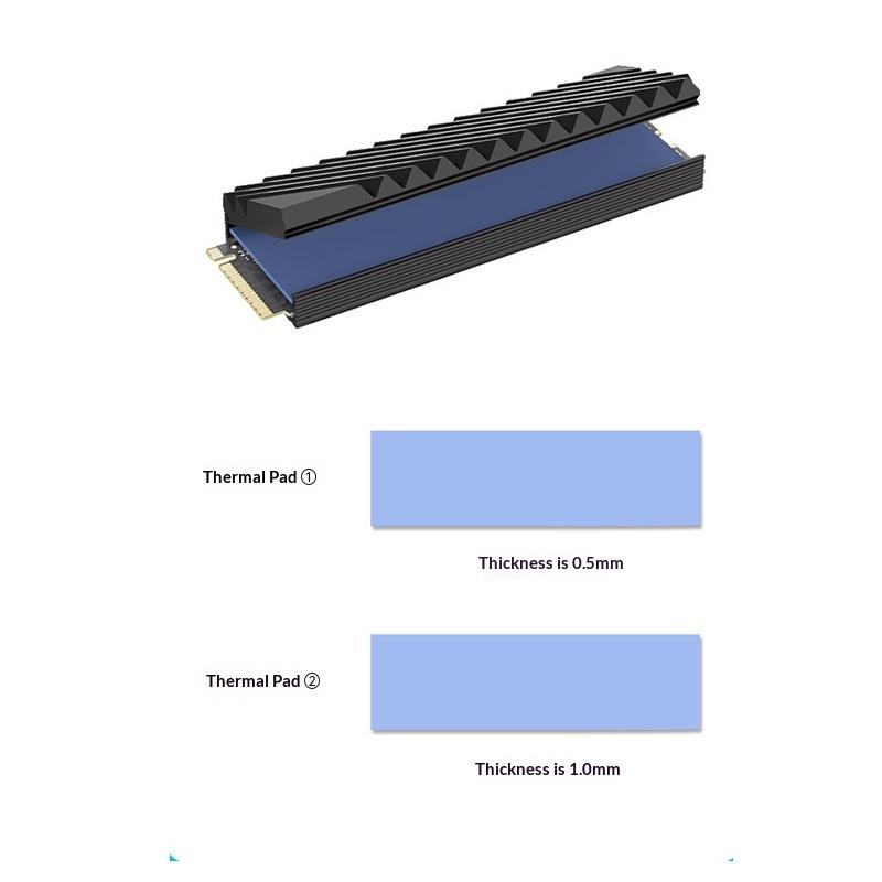 2280 M2 SSD Heatsink Aluminum  - M2 Heatsink Cooler recension och pris