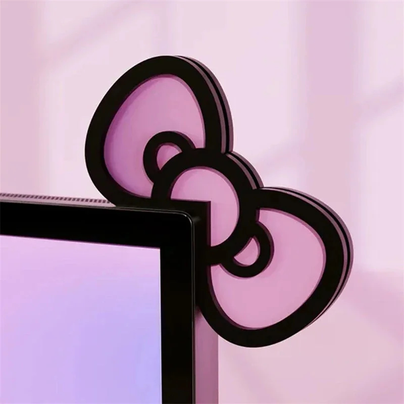 Kawaii Pink Acrylic Bow Monito - Gaming Accessories Pc Setup recension och pris