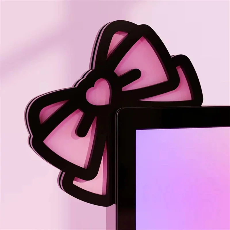 Kawaii Pink Acrylic Bow Monito - Gaming Accessories Pc Setup recension och pris