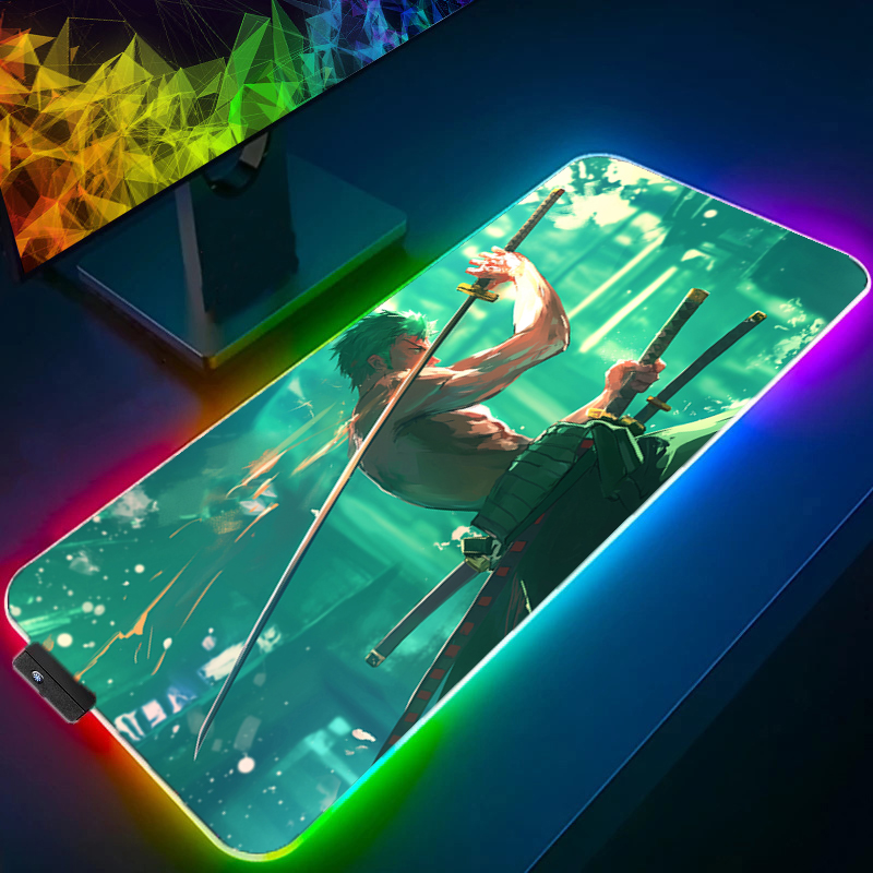 ONE PIECE Zoro Mouse Pad RGB G - Gaming Accessories Led recension och pris