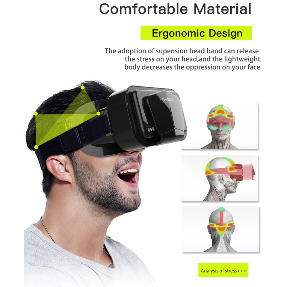 Shinecon VR Glasses 3D Headset - Gaming Accessories For 8 Year Old recension och pris