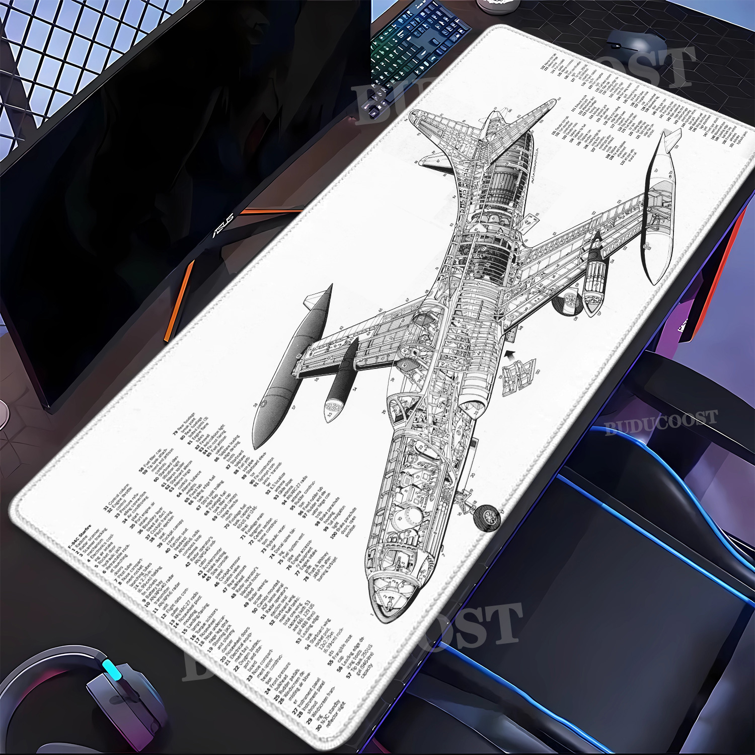 Gaming Mouse Pad Black And Whi - Gaming Accessories Drawing recension och pris