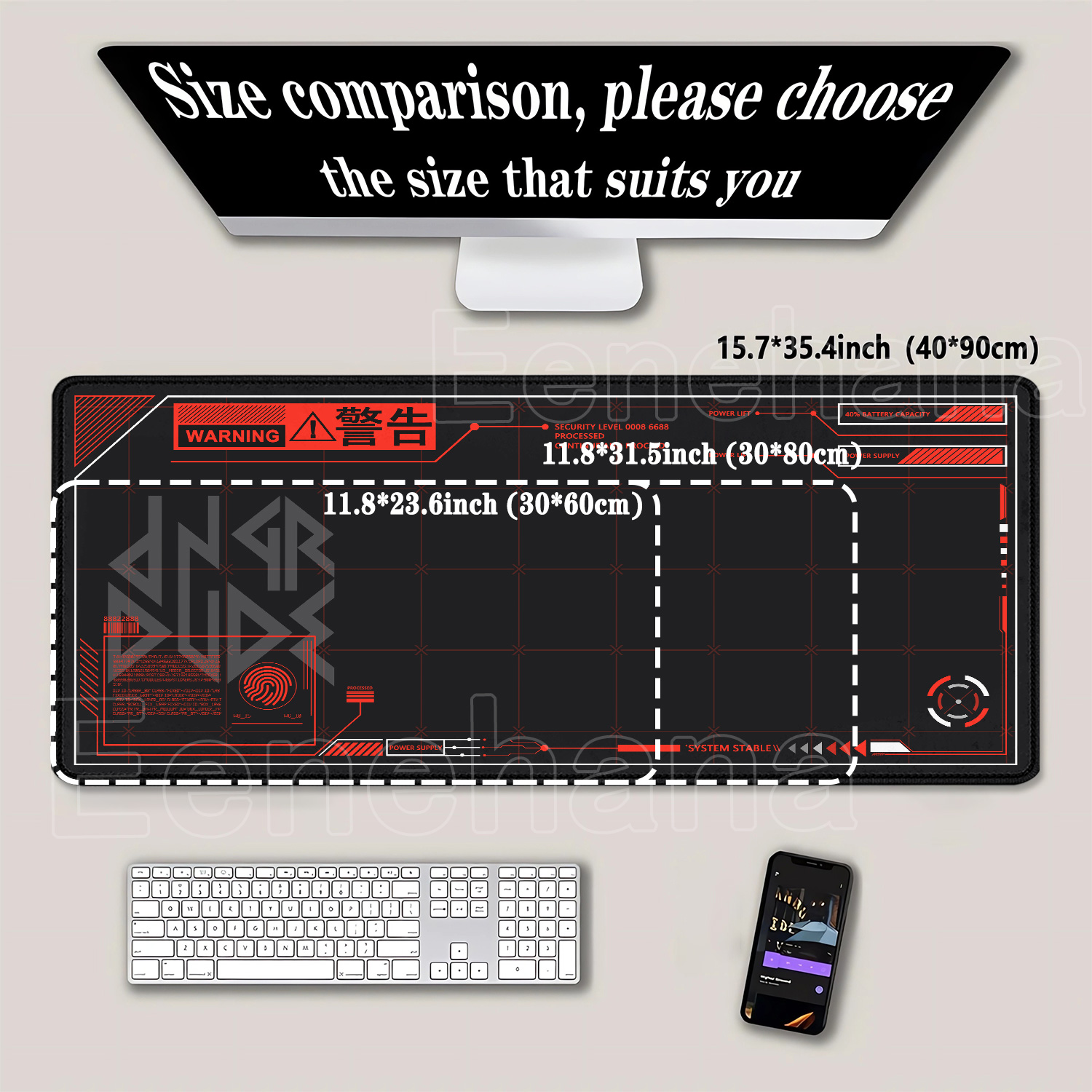 Large Mouse Pad HD Printing Ex - Gaming Accessories Drawing recension och pris