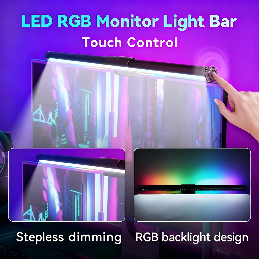 RGB LED Monitor Light Bar Step - Gaming Accessories Led recension och pris