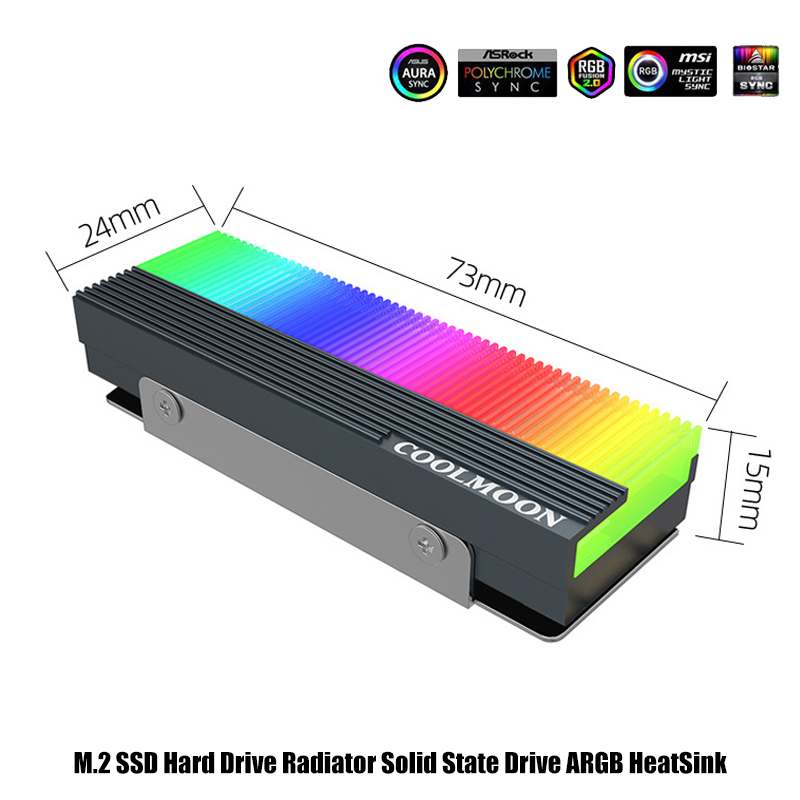 5V 3Pin ARGB AURA SYNC Compute - M2 Heatsink Cooler recension och pris