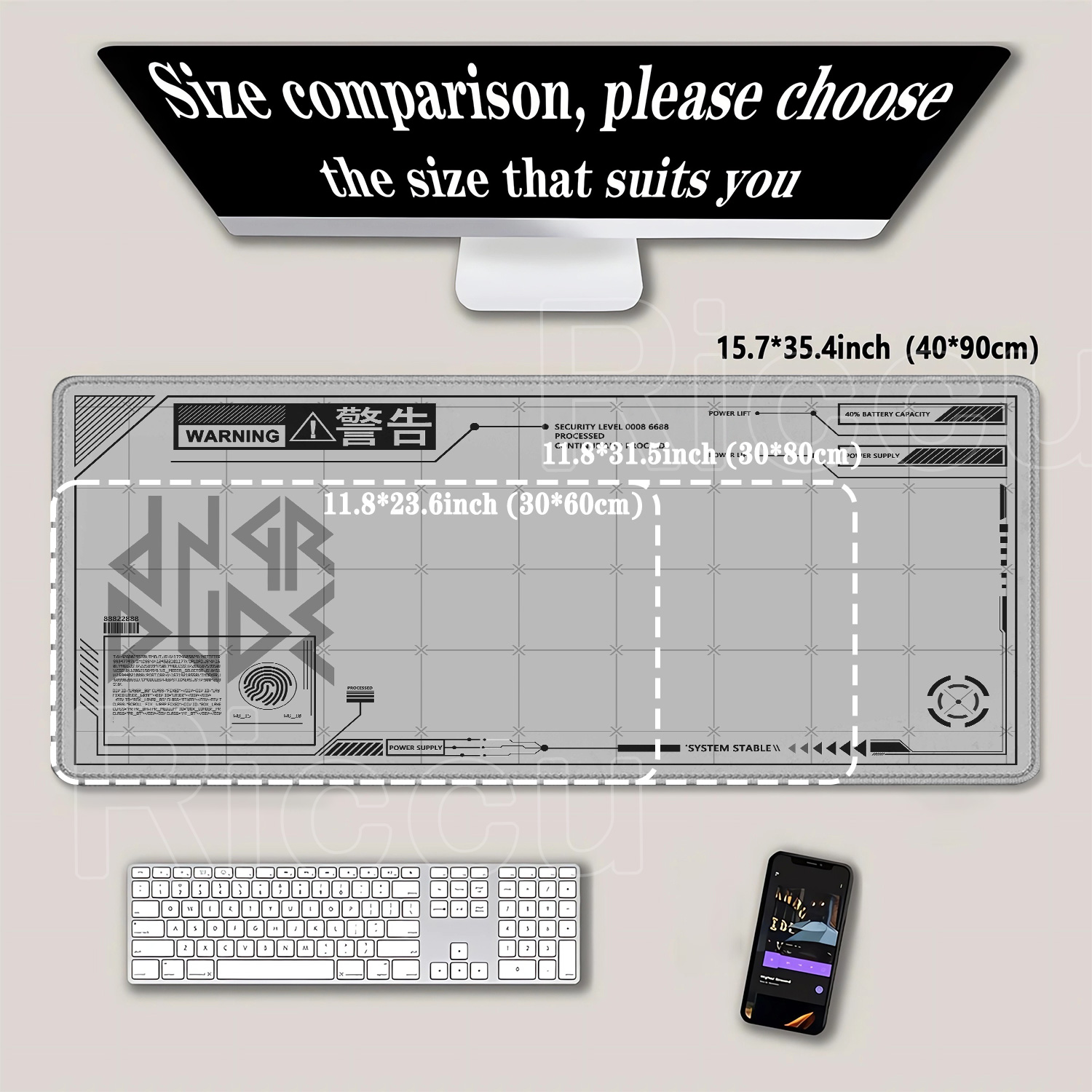 Extended Mouse Pad Large HD Ga - Gaming Accessories Drawing recension och pris
