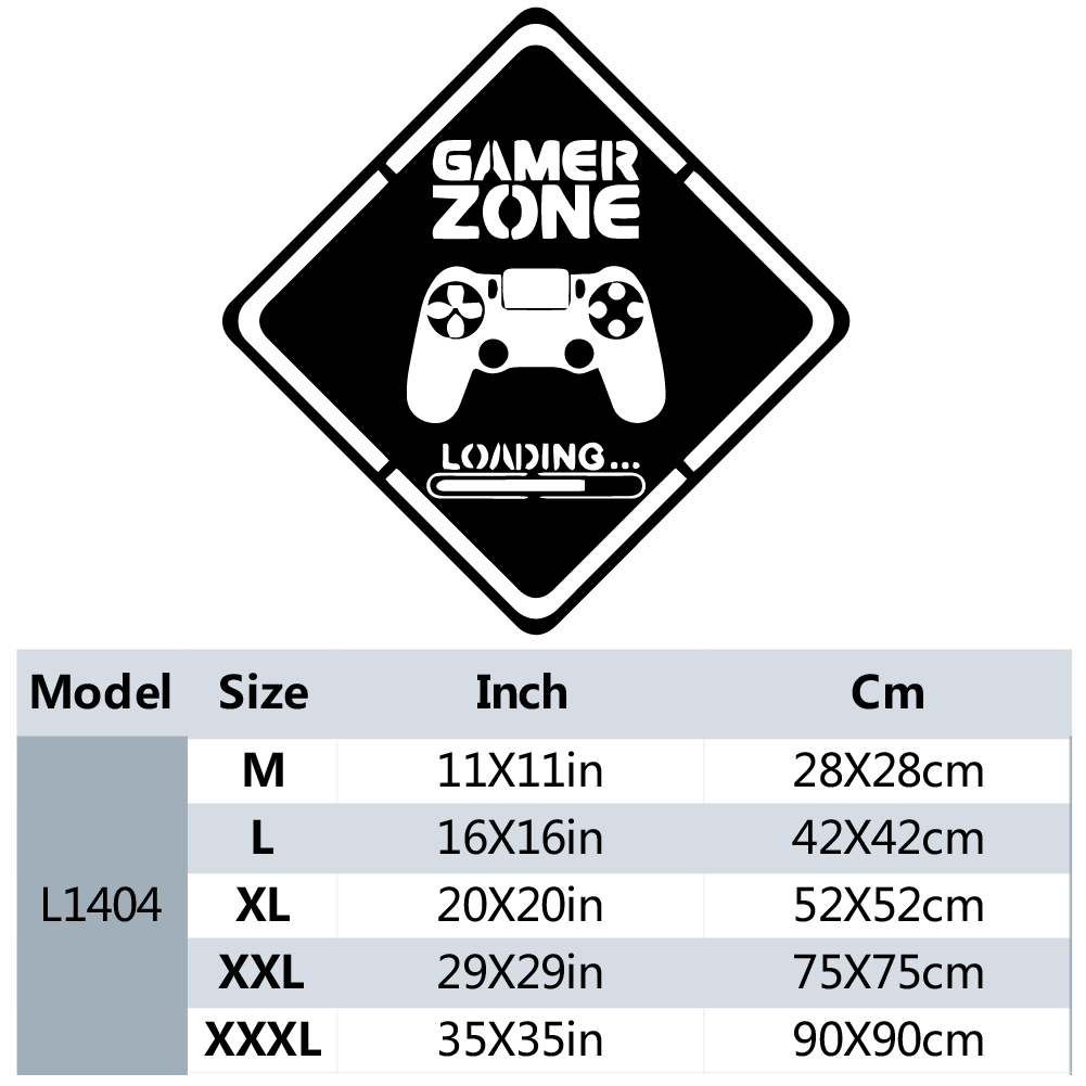 1pc Gamer Zone Door Decal Wall - Gaming Accessories Wallpaper recension och pris